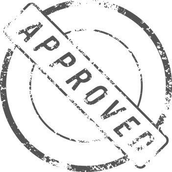 Approved stamp mark png illustration