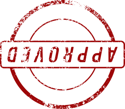 Approved stamp mark png illustration
