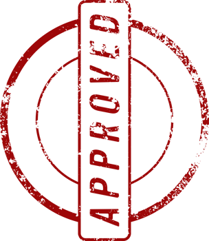 Approved stamp mark png illustration