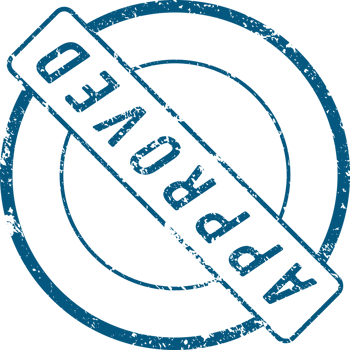 Approved stamp mark png illustration