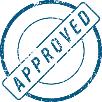 Approved stamp mark png illustration