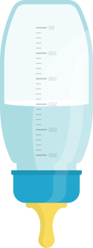 Baby milk bottle png illustration