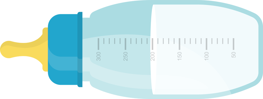 Baby milk bottle png illustration