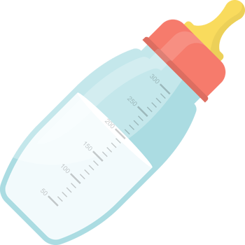 Baby milk bottle png illustration