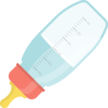 Baby milk bottle png illustration