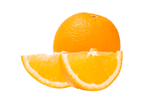 Orange fruit on white background png
