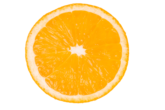 Orange fruit on white background png