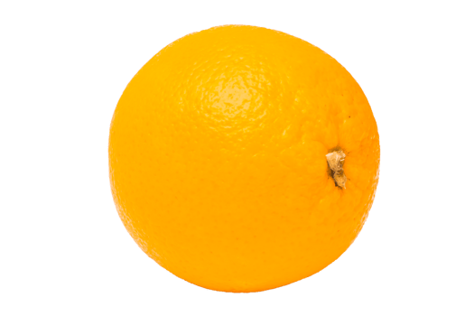 Orange fruit on white background png
