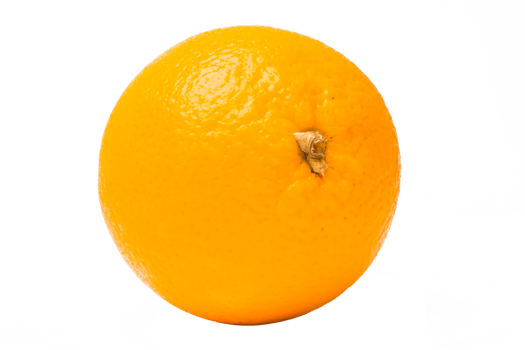 Orange fruit on white background png