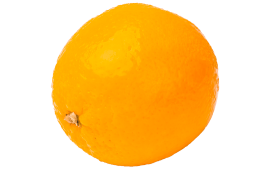 Orange fruit on white background png