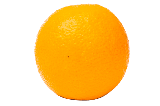 Orange fruit on white background png