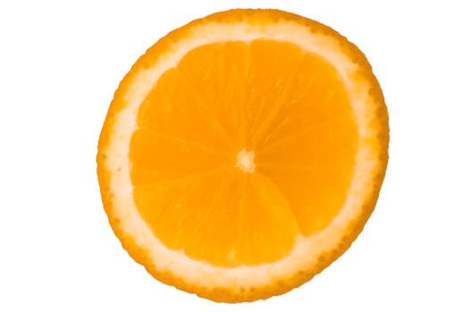 Orange fruit on white background png