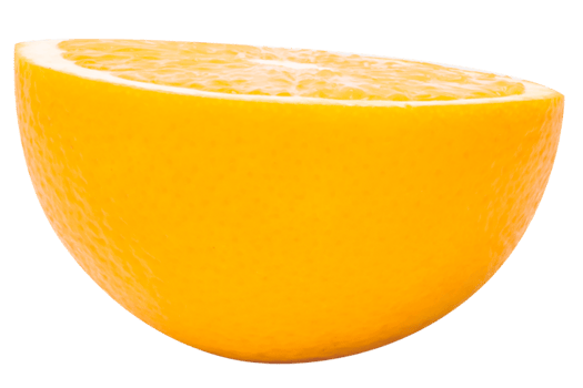 Orange fruit on white background png