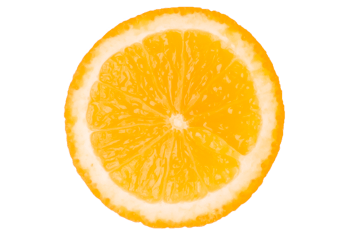 Orange fruit on white background png