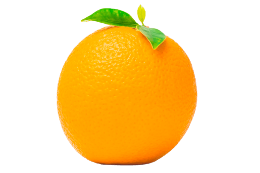 Orange fruit on white background png