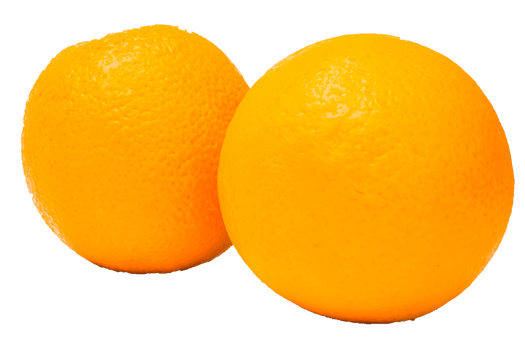 Orange fruit on white background png