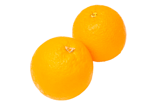 Orange fruit on white background png
