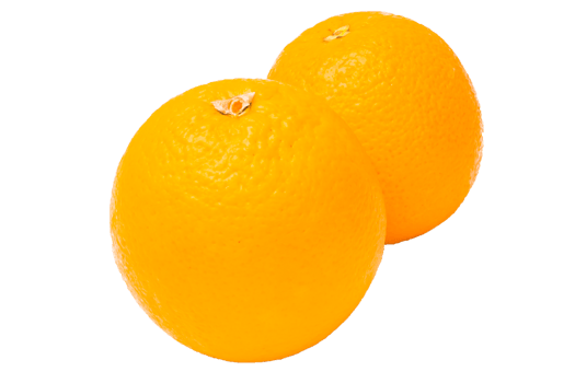 Orange fruit on white background png