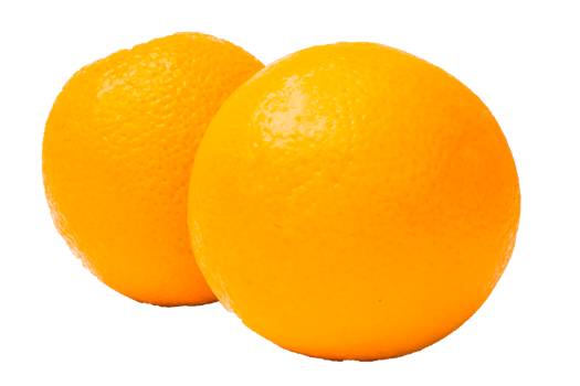 Orange fruit on white background png
