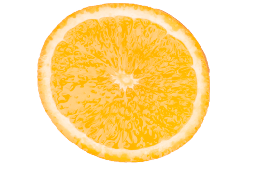Orange fruit on white background png