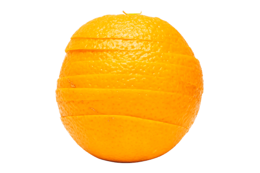 Orange fruit on white background png