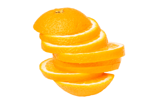 Orange fruit on white background png
