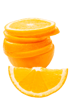Orange fruit on white background png