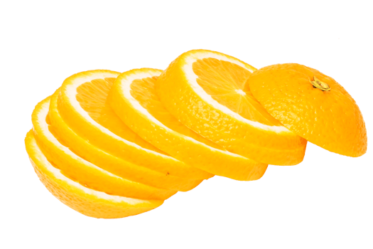 Orange fruit on white background png