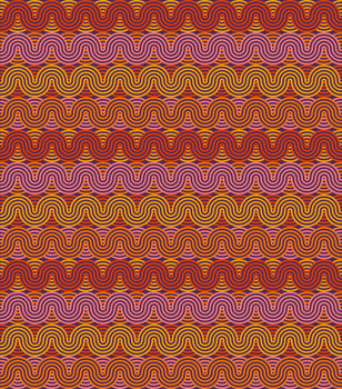 Double wave circle pattern with after sunset color suitable for background or wallpaper vector