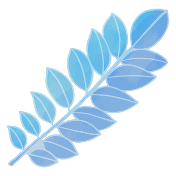 Watercolor Leaf, Blue leaves clipart png