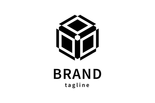Abstract Geometric Logo Icon Design vector