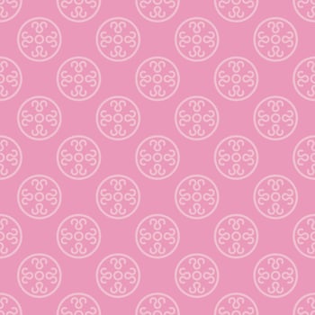 monochrome geometric floral fabric pattern vector