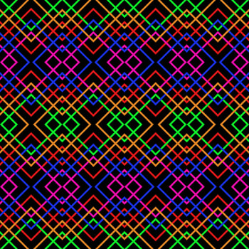 asian floral geometric fabric pattern vector