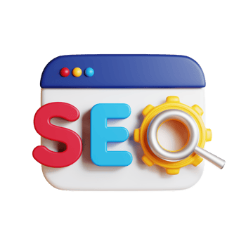 3d SEO Search engine optimization concept png