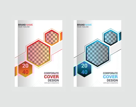 City background creative corporate business book cover design template in a4 vector