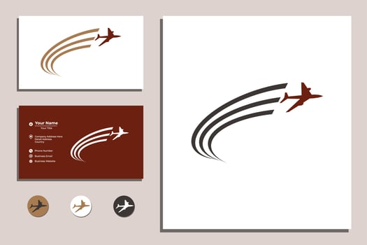aircraft logo take off vector