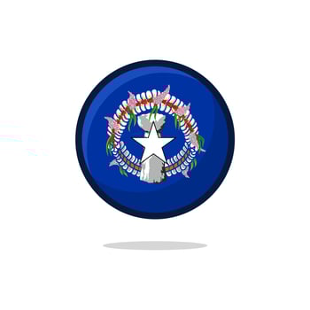 Northern Mariana Islands Flag Icon vector