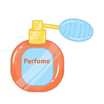 Summer theme skincare for parfume bottle vector