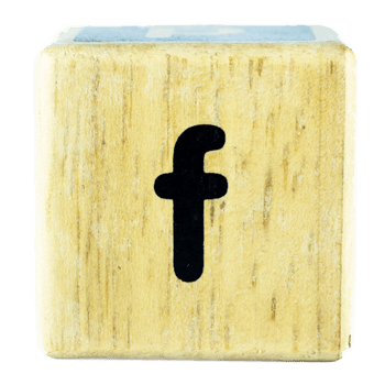 F text letters written on wooden cubes png