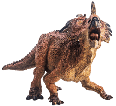 dinosaur , Styracosaurus on white background png