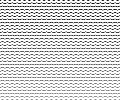 Wave, zigzag lines pattern. Black wavy line on white background. Texture vector - illustration