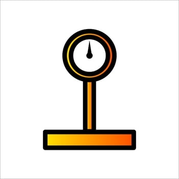 floor weight scale measurement vector illustration. good for industry.