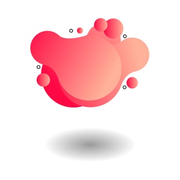 Abstract Gradient Red Liquid Banner Template vector