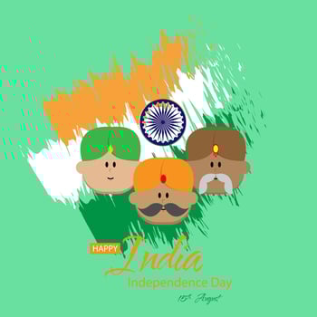 India Independence Day Greeting Cards. Suitable for India Independence Day's event vector