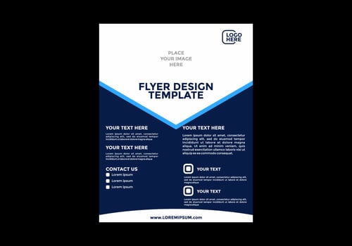 Unique and colorful editable flyer design vector