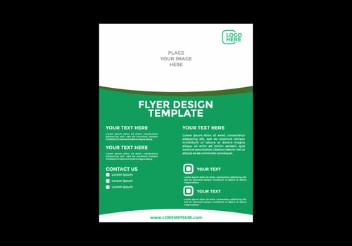 Unique and colorful editable flyer design vector