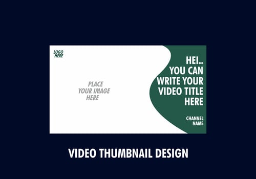 Unique and colorful video thumbnail design vector