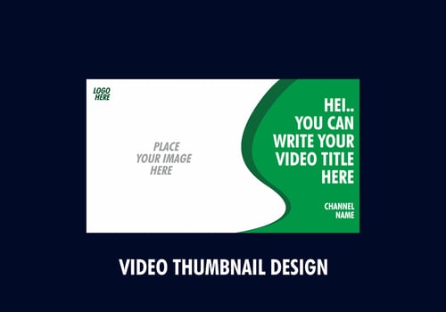 Unique and colorful video thumbnail design vector