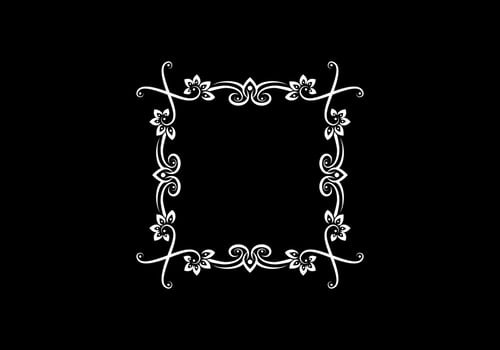 Unique ornament of square shape vector