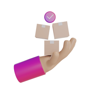 3d Illustration Object icon receive goods png